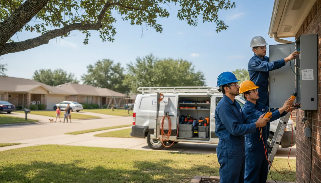 Certified electrician providing emergency electrical services in Chester, OH